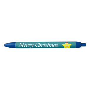 Bolígrafo De Tinta Negra Navidades felices Estrella Personalizado Pen