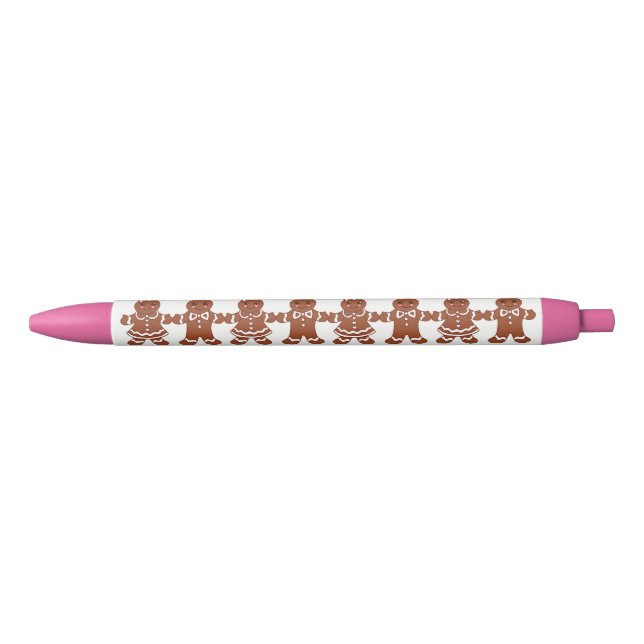 Bolígrafo De Tinta Negra Navidades Gingerbread Writing Pen Gift (Anverso)
