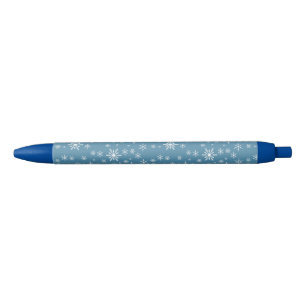 Bolígrafo De Tinta Negra Navidades Hacen Snowflake Con El Azul