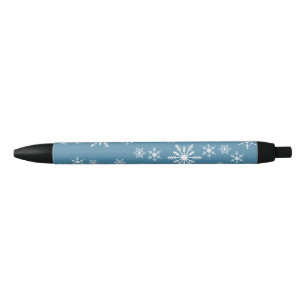 Bolígrafo De Tinta Negra Navidades Hacen Snowflake Con El Azul