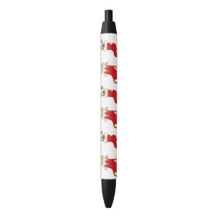 Bolígrafo De Tinta Negra Navidades minimalistas y Año Nuevo Feliz