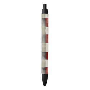 Bolígrafo De Tinta Negra Navidades Pine Green Ivory Red Stripes