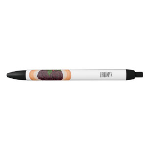 Bolígrafo De Tinta Negra Navidades pudding personalizado ilustracion