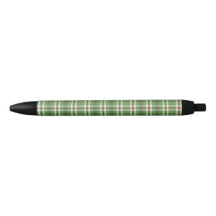 Bolígrafo De Tinta Negra Navidades Rustic Farmhouse Green Holiday