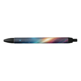 Bolígrafo De Tinta Negra Nebulosa Brillante Neon Cyberpunk Espacio Abstract