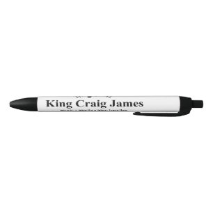 Bolígrafo De Tinta Negra Negro y blanco
