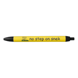 Bolígrafo De Tinta Negra No pisar a la serpiente memes Gadsden SnekRight am