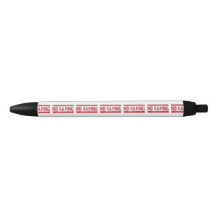 Bolígrafo De Tinta Negra No Vaping Red Ink Stamp