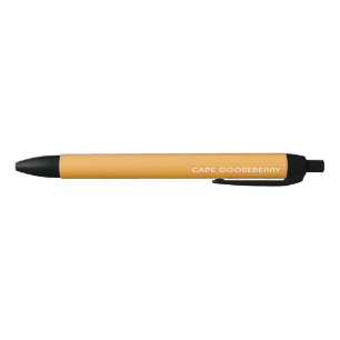 Bolígrafo De Tinta Negra Nombre de color amarillo de Gooseberry de Cabo