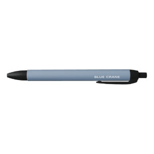 Bolígrafo De Tinta Negra Nombre de color azul de la grúa azul