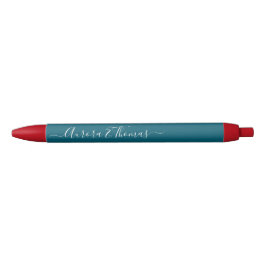 Bolígrafo De Tinta Negra Nombre de letra de caligrafía de color editable co