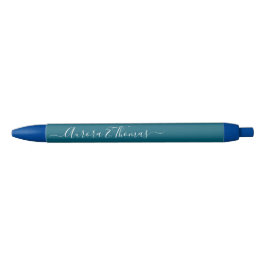 Bolígrafo De Tinta Negra Nombre de letra de caligrafía de color editable co