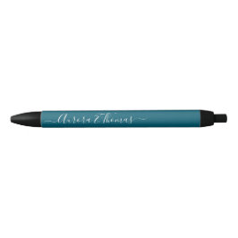 Bolígrafo De Tinta Negra Nombre de letra de caligrafía de color editable co