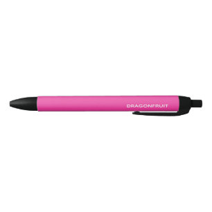Bolígrafo De Tinta Negra Nombre del color rosa de la fruta de la bebida