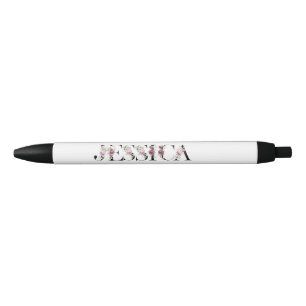 Bolígrafo De Tinta Negra Nombre Jessica.