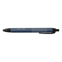 Bolígrafo De Tinta Negra Nombre personalizado y texto Chic