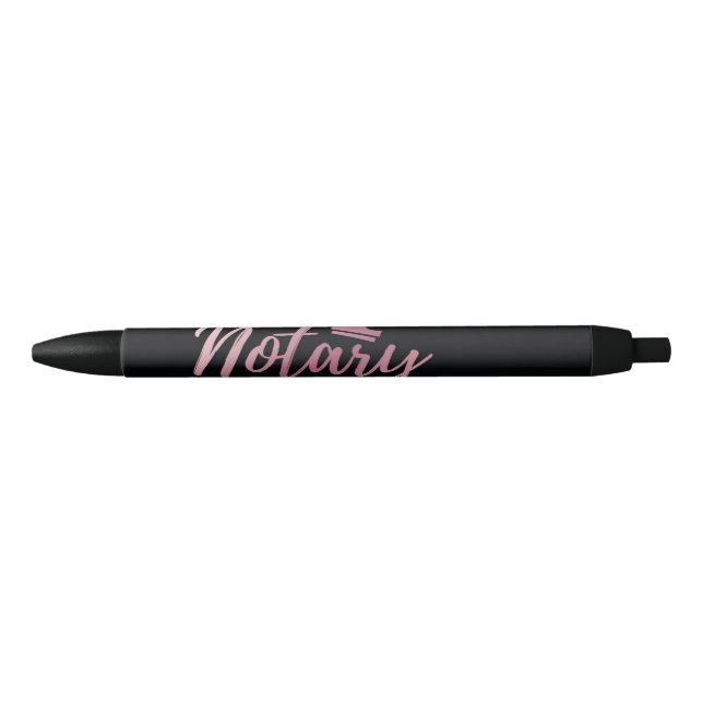 Bolígrafo De Tinta Negra Notary Pink (Anverso)