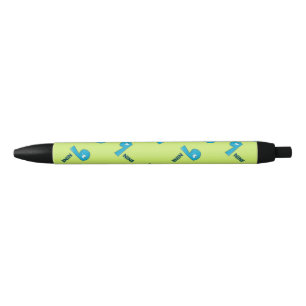 Bolígrafo De Tinta Negra Nueve verde