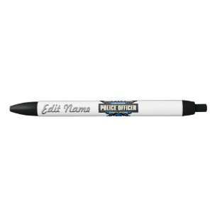 Bolígrafo De Tinta Negra Oficial de policía certificado