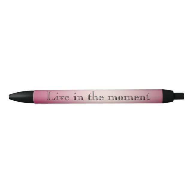 Bolígrafo De Tinta Negra Ombre blanco rosado (Anverso)