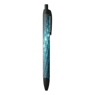 Bolígrafo De Tinta Negra Orbes azules 3D