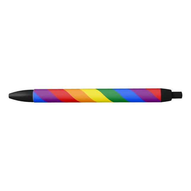 Bolígrafo De Tinta Negra Orgullo arcoiris (Anverso)