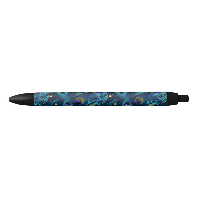 Bolígrafo De Tinta Negra Orgullo de pavo real (Anverso)
