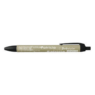 Bolígrafo De Tinta Negra Oro conocido personalizado