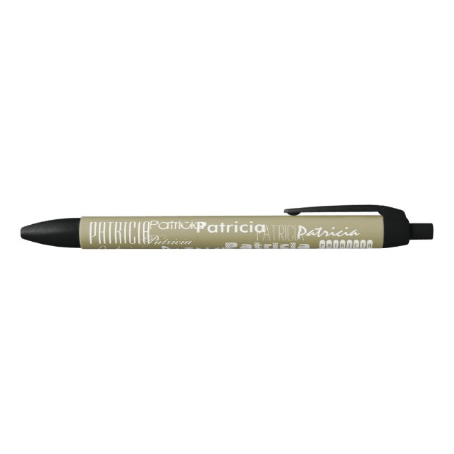 Bolígrafo De Tinta Negra Oro conocido personalizado (Parte superior)