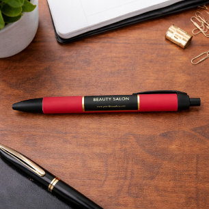 Bolígrafo De Tinta Negra Oro negro rojo cardenal profesional promocional