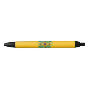 Bolígrafo De Tinta Negra Oshun Goddess Sunflowers