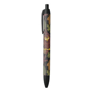 Bolígrafo De Tinta Negra Owl Personalizado