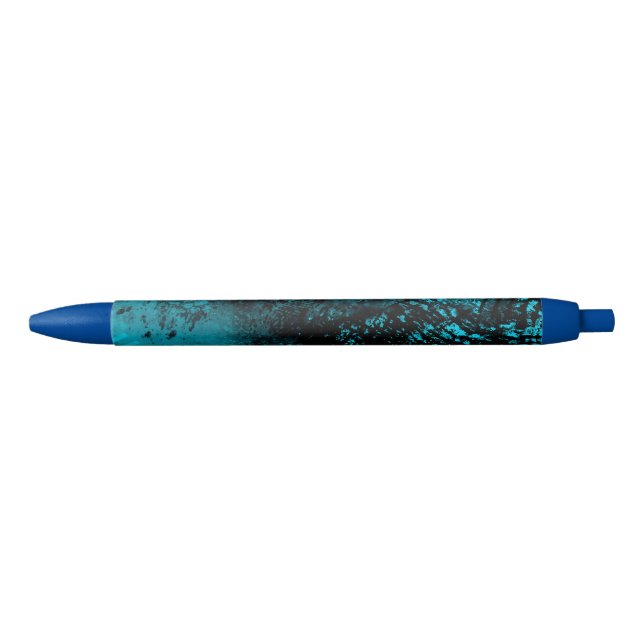 Bolígrafo De Tinta Negra Paint Splatt Effect Blue & Black (Anverso)