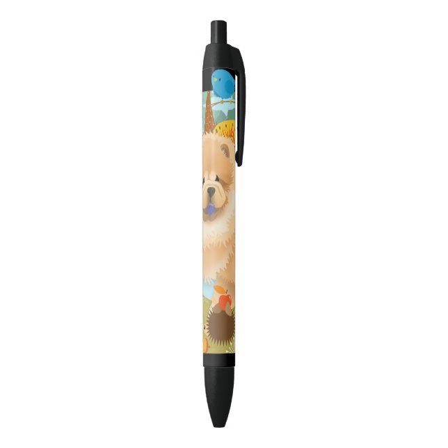 BOLÍGRAFO DE TINTA NEGRA PÁJAROS DE FELICIDAD (Parte inferior (Vertical))