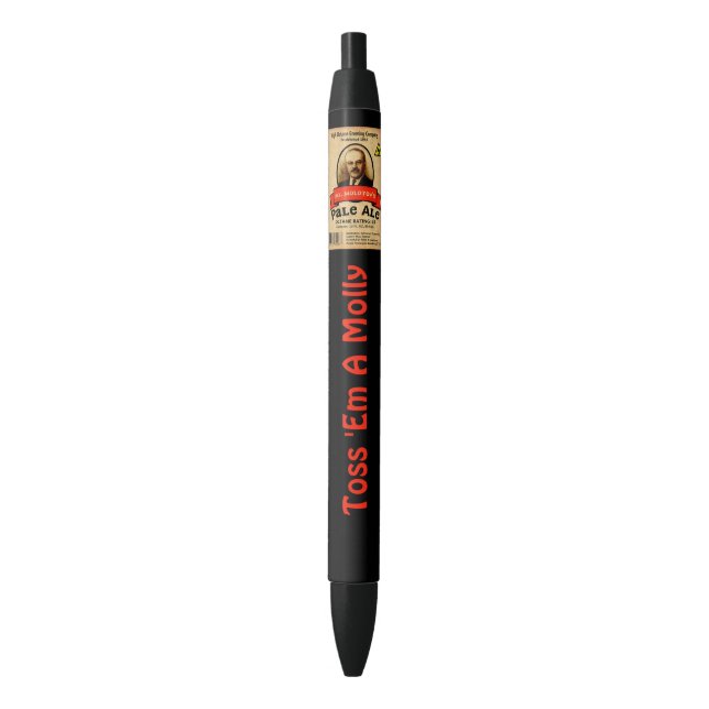 Bolígrafo De Tinta Negra Pale Ale del Sr. Molotov (Frente vertical)
