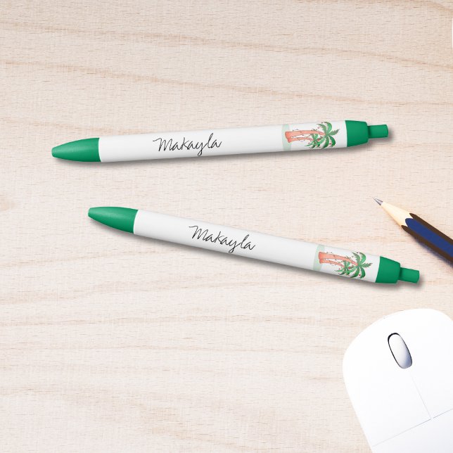 Bolígrafo De Tinta Negra Palmeras personalizadas (Subido por el creador)
