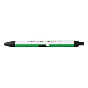 Bolígrafo De Tinta Negra Paquetes de club de golf de nombre personalizado p