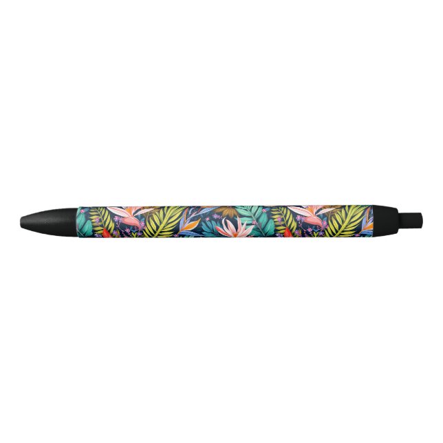 Bolígrafo De Tinta Negra Paraíso tropical (Anverso)