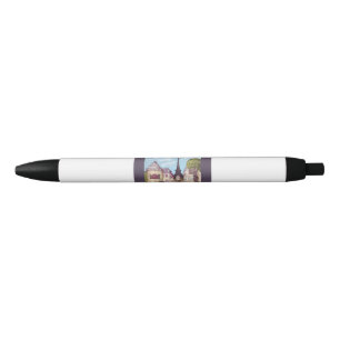 Bolígrafo De Tinta Negra Paris Eiffel inspiró Art Pen