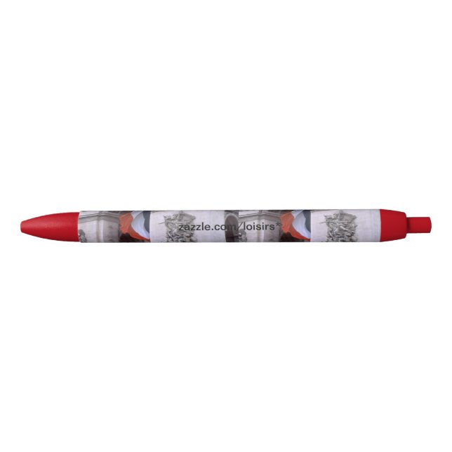 Bolígrafo De Tinta Negra París Francia (Anverso)