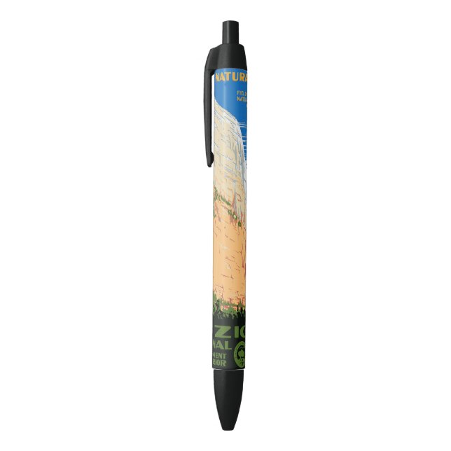 Bolígrafo De Tinta Negra Parque nacional de Zion (Parte superior (vertical))