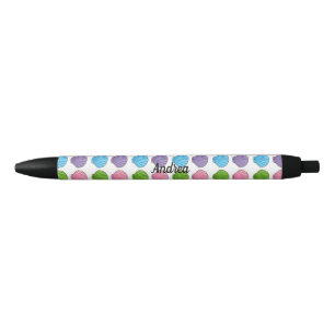 Bolígrafo De Tinta Negra Pastel Colorful Seashell Pack