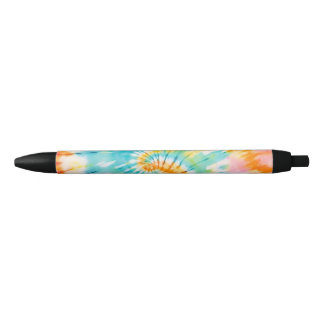 Bolígrafo De Tinta Negra Pastel Rainbow Tie Dye Spiral Pattern