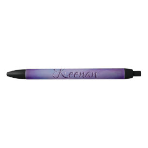 Bolígrafo De Tinta Negra Pasteles de bonito   Cielo azul púrpura de la nub