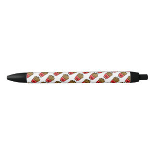 Bolígrafo De Tinta Negra Patatas fritas felices