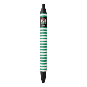Bolígrafo De Tinta Negra Patriota de la bandera de Nigeria