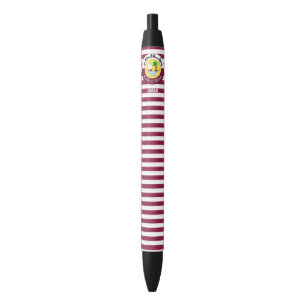 Bolígrafo de tinta negra patriótico adorable con b