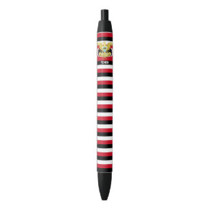 Bolígrafo de tinta negra patriótico adorable con l
