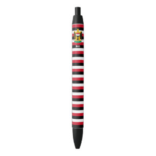 Bolígrafo de tinta negra patriótico adorable con l