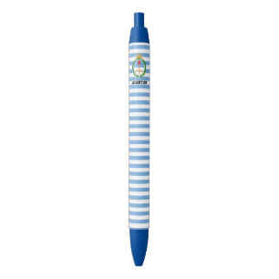 Bolígrafo De Tinta Negra Patriótico de la Bandera Argentina